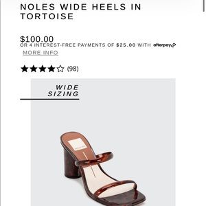 Dolce Vita like new tortoise heels